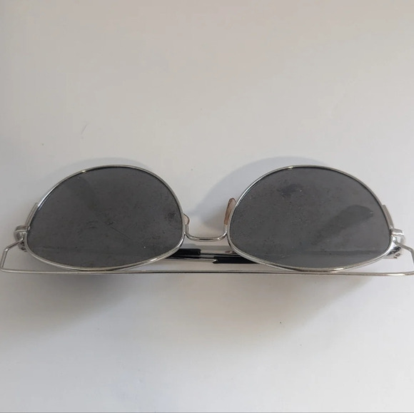 Aldo SIlver Abstract Aviator Sunglasses - Picture 8 of 9